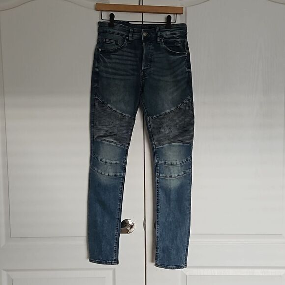 H&M Men Skinny Jeans 30 Light Blue Washed - Picture 1 of 16